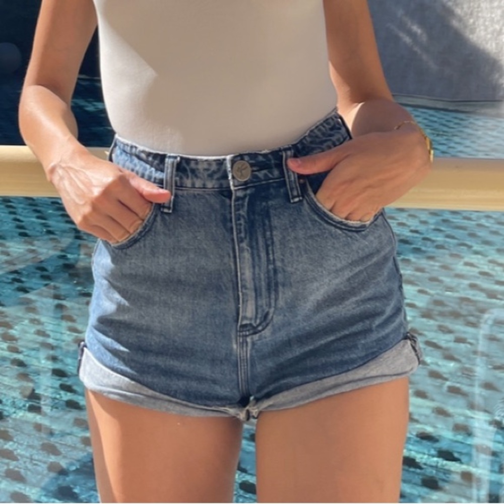 One Teaspoon Blue Denim Shorts